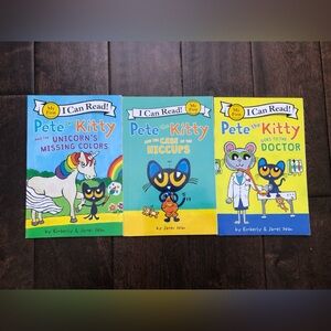 I can read level 1 pete the kitty 3 books set